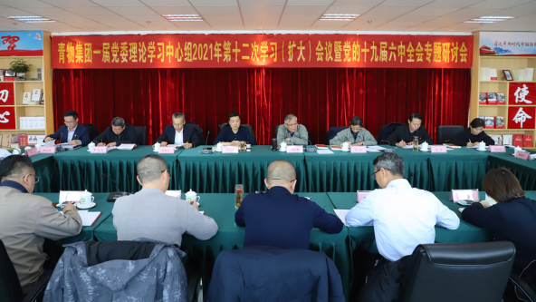 省williamhill官网召开党委理论中心组学习（扩大）会议暨党的十九届六中全会专题学习研讨会