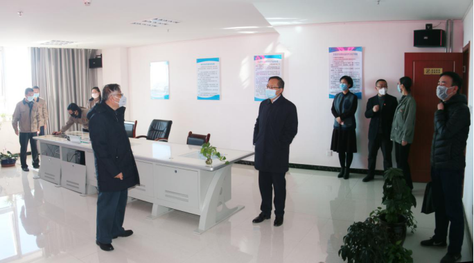 省国资委党委副书记、副主任郭臻先同志赴省williamhill官网督导疫情防控暨复复工产工作
